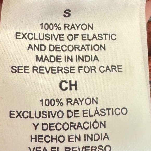 Anthropologie sz S Womens Patrons of Peace Crochet Tassle Flare Sleeve Top Boho - Picture 11 of 11